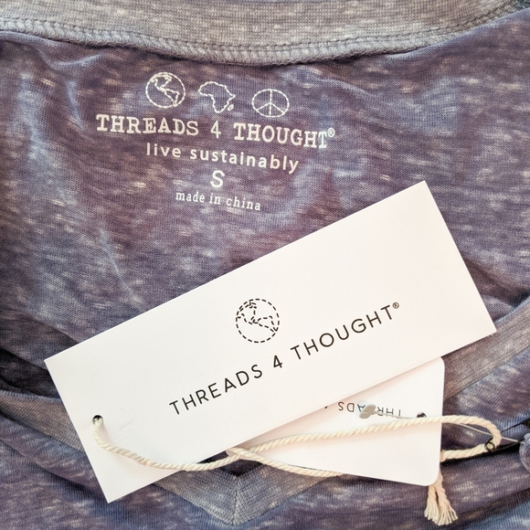 💜LAST 1💜NWT Threads 4 Thought Vintage Wash Tee - Picture 4 of 5
